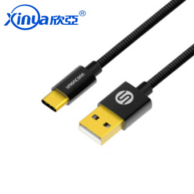 弹簧合金USB TYPE-C 数据充电线
